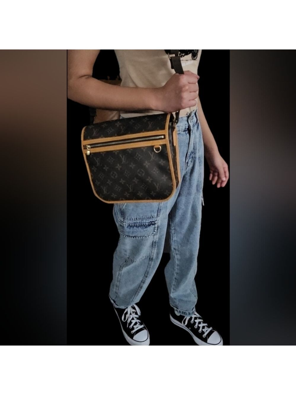 Authentic Louis Vuitton Monogram PM Messenger Bag